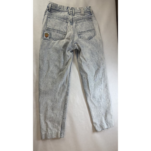 Vintage 80s Pepsi University Acid Wash Jeans USA Made Denim Straight Leg 27*28 - Picture 6 of 13